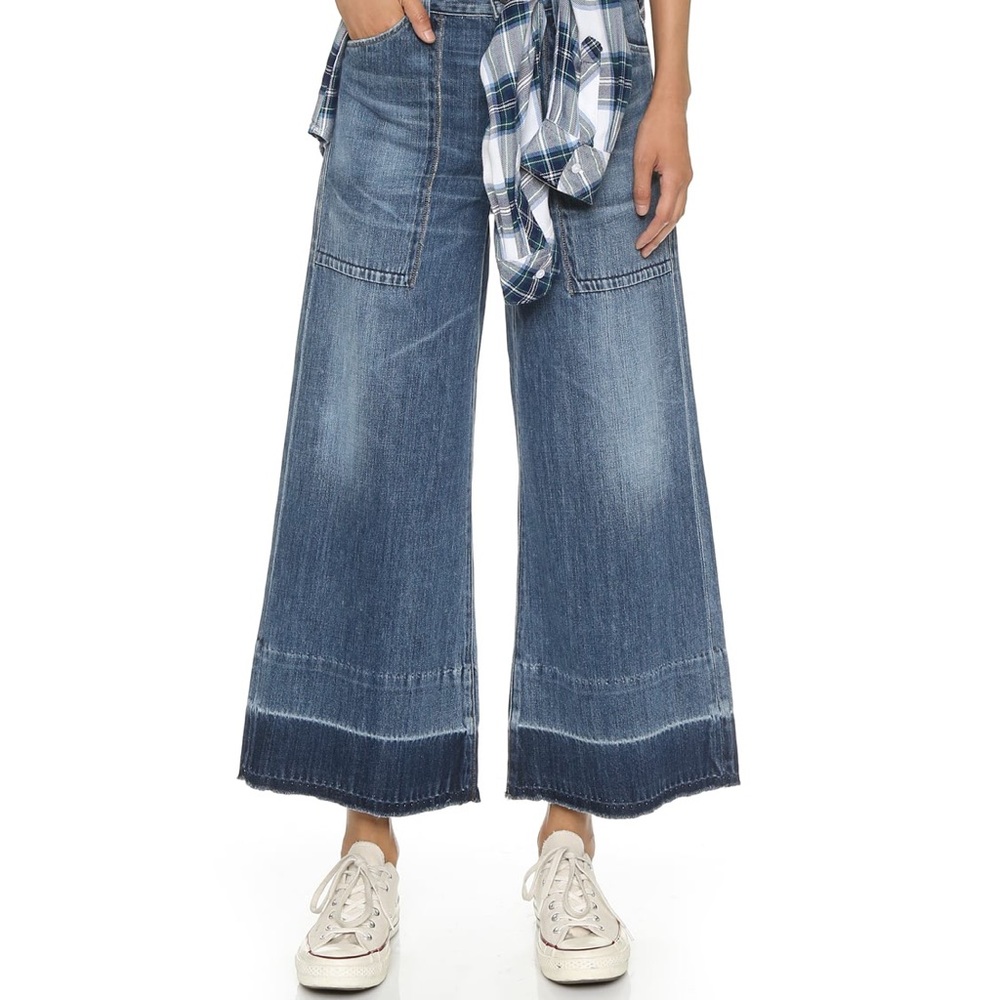 Melanie Cropped Wide Leg Jeans/ Size 26